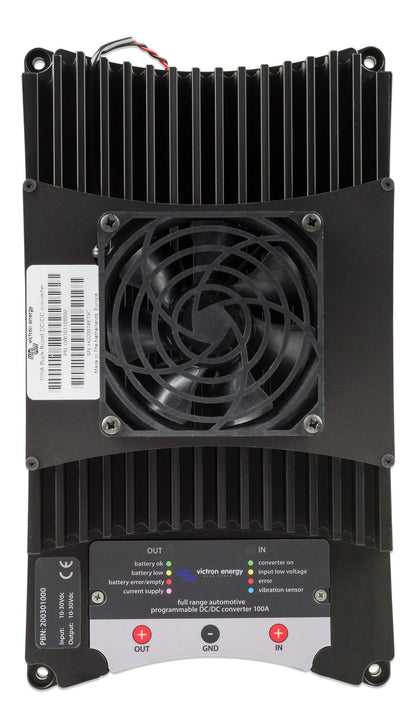 Victron Energy Buck-Boost Convertidor DC-DC de 100 amperios para cargar una batería de servicio de 12 V o 24 V en vehículos