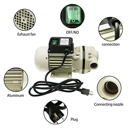 FL-540B Bomba química eléctrica autocebante 115V 40L/min (10.5GPM) 40PSI 2.75Bar PA66 utilizada para equipos de reabastecimiento de combustible de riego por pulverización