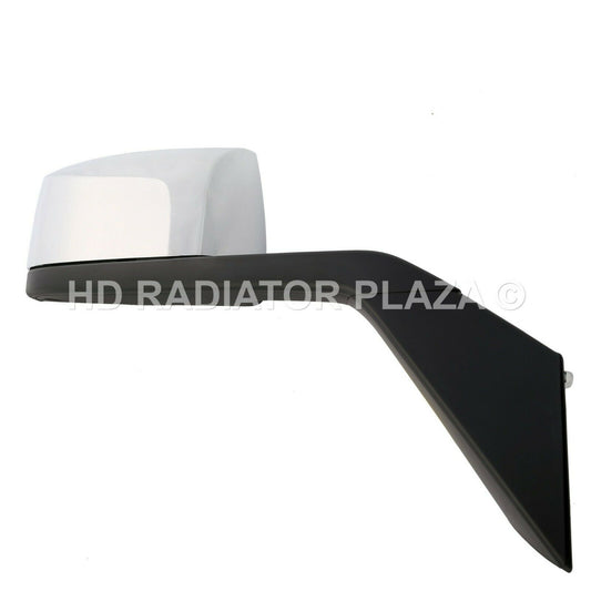 Chrome Hood Mirror Passenger Right Side Replacement For 15-17 Volvo VNL VNM VNX