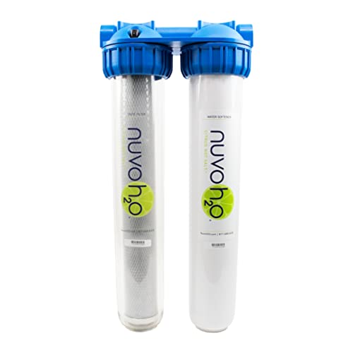 NuvoH2O Home Duo - Sistema de filtración de sabor y suavizante para toda la casa