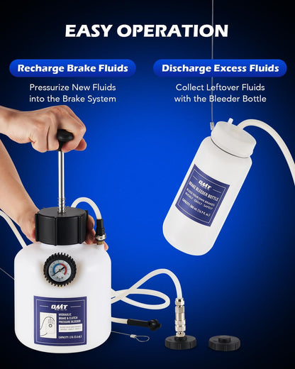 Orion Motor Tech Bomba de Líquido de Transmisión de 7.5 L, Kit de Recambio Manual ATF de 2 Galones, Bomba de Mano de Líquido de Transmisión, Bomba de Transferencia de Líquido de Transmisión