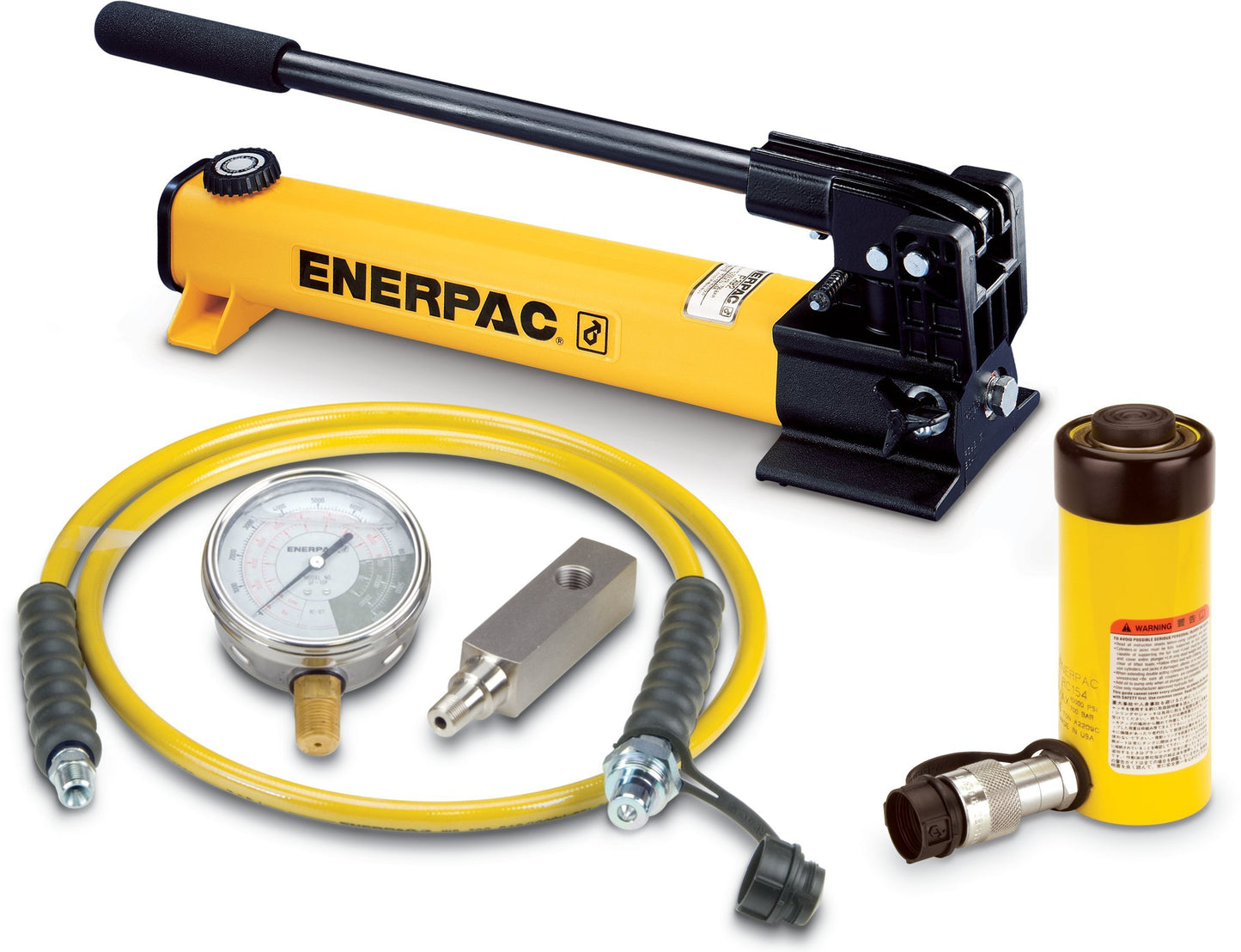 Enerpac SCR-154H Bomba de cilindro de efecto simple conjunto RC-154 cilindro con bomba de mano P-392