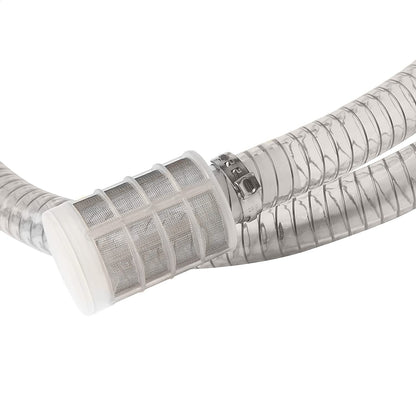 Kit de bomba de transferencia de caja de combustible diésel de alta resistencia portátil de 10 GPM/40 LPM CC autogebante eléctrico 12 V incluye abrazaderas de cocodrilo, boquilla manual de aluminio, manguera de entrega y succión con filtro