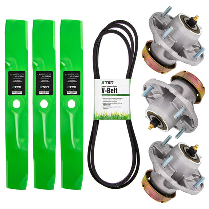 Kit de reconstrucción de cubierta para John Deere 54 pulgadas Z425 Z445 Z435 EZtrak Blade Spindle Belt