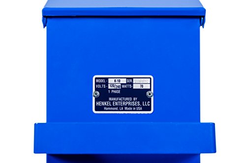 Keen Ovens® K-10 - Horno de varilla de soldadura portátil de alta resistencia con pestillo de tapa, fabricado en EE. UU., P/N 010113-10 libras de capacidad, doble voltaje, 120/240 V