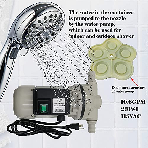 FL-540B Bomba química eléctrica autocebante 115V 40L/min (10.5GPM) 40PSI 2.75Bar PA66 utilizada para equipos de reabastecimiento de combustible de riego por pulverización