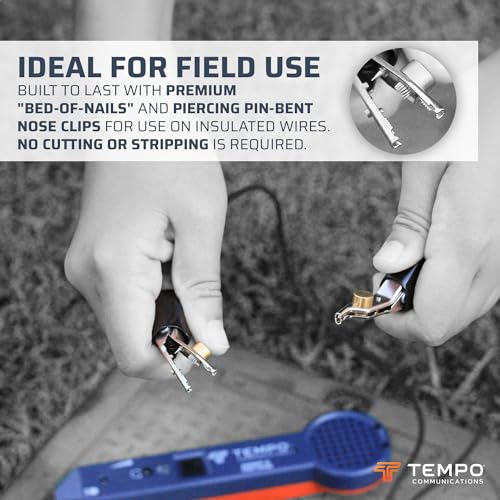 TEMPO 24BK Station Master Pro - Kit de probador de riego | Activación de válvula de solenoide y rociador | Herramienta localizadora de válvulas de aspersor | Trazador de cercas para mascotas | Kit profesional de tono y sonda