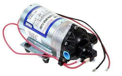 Pentair SHURFLO 8000-543-236 Bomba de diafragma de demanda automática, 1.8 GPM con válvulas de Viton, diafragma de Santopreno, interruptor de demanda de 50 PSI, 12 V, puerto hembra NPT de 3/8 pulgadas
