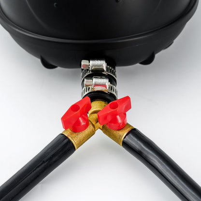 Kit de aireación y aireación de estanque, kit de bomba de aire de estanque séptico para estanques de hasta 8000 galones, sistema de aireación de estanque todo en uno, línea de aire ponderada