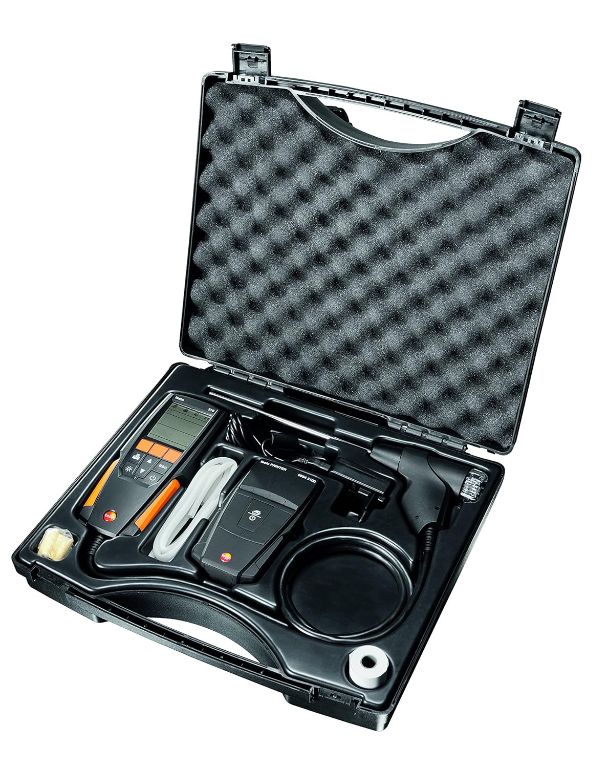 testo Kit de analizador de combustión residencial 310 I I I Kit de detector de gases de combustión para sistemas de calefacción 0563 3100