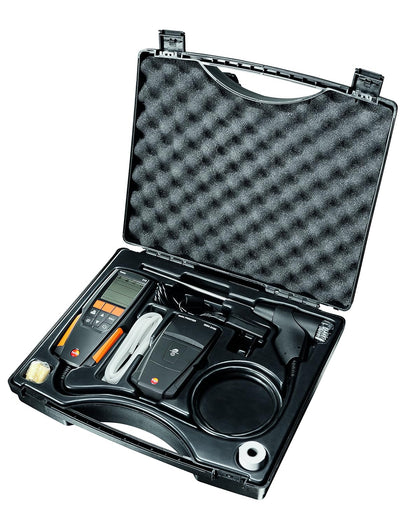 testo Kit de analizador de combustión residencial 310 I I I Kit de detector de gases de combustión para sistemas de calefacción 0563 3100