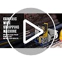 Happybuy Cable Wire Stripping Machine Máquina automática de pelado de alambre eléctrico Máquina de pelar portátil para reciclaje de chatarra de cobre