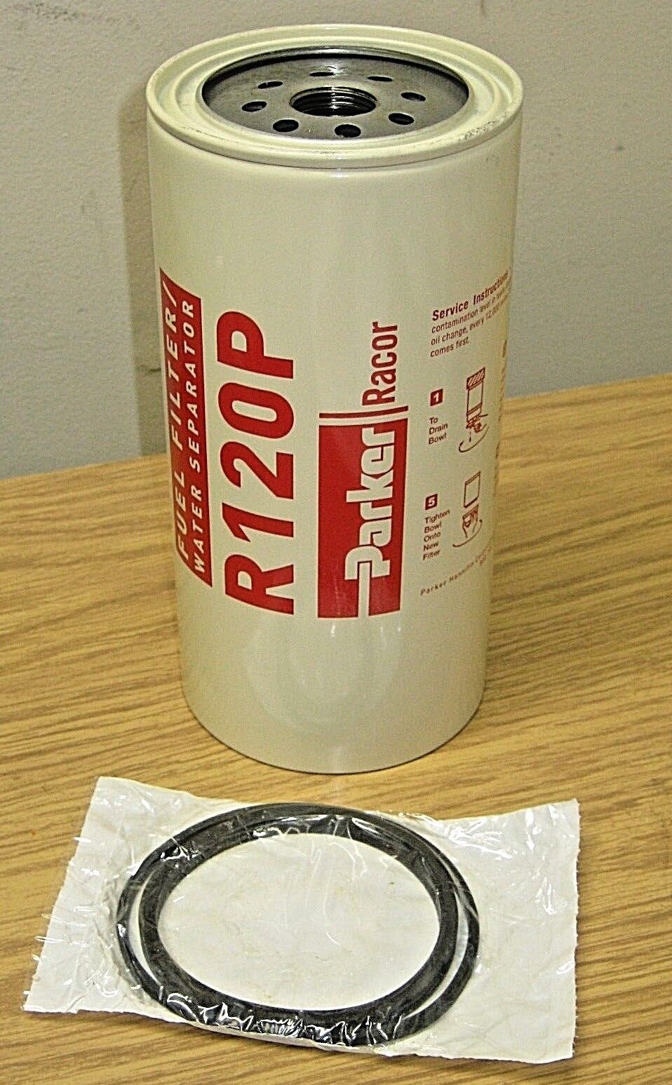 BOX of 6 - RACOR R120P 30 MICRON FUEL FILTER/WATER SEPARATOR REPLACEME ...
