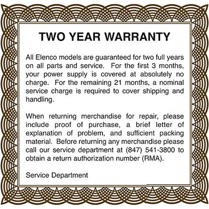 Elenco RS-500, caja de reemplazo de resistencia