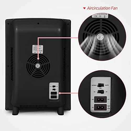 RYFT Incubadoras para incubar huevos, incubadora portátil de laboratorio científico de reptiles de 25 litros con calefacción y enfriamiento de 41.0 °F-140.0 °F, 12 V/110 V para reptiles pequeños (negro)