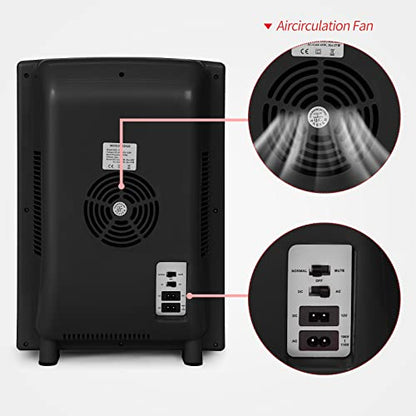 RYFT Incubadoras para incubar huevos, incubadora portátil de laboratorio científico de reptiles de 25 litros con calefacción y enfriamiento de 41.0 °F-140.0 °F, 12 V/110 V para reptiles pequeños (negro)