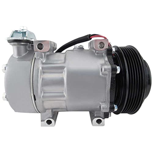 60-04198NA - Compresor de CA y embrague de 4.921 in de 6 ranuras para Sanden SD7H15 HD 4079 4376 12v