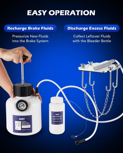 Orion Motor Tech Bomba de Líquido de Transmisión de 7.5 L, Kit de Recambio Manual ATF de 2 Galones, Bomba de Mano de Líquido de Transmisión, Bomba de Transferencia de Líquido de Transmisión