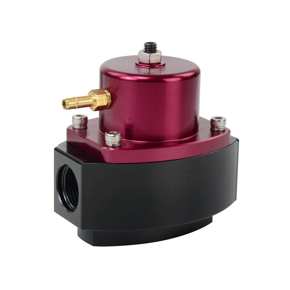 PQY Red 12-880 Return Fuel Pressure Regulator 6AN Boost Reference EFI TO CARB