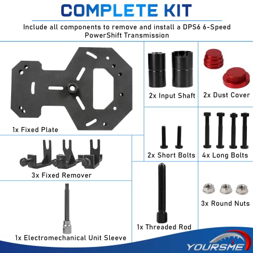 Yoursme 307675 - Kit de herramientas de instalación de transmisión DPS6 de doble embrague para Ford Fiesta Focus Volvo Mondeo Mk IV Galaxy S-Max reemplaza 307675