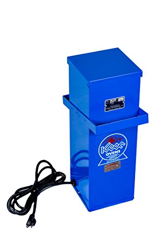 Keen Ovens® K-10 - Horno de varilla de soldadura portátil de alta resistencia con pestillo de tapa, fabricado en EE. UU., P/N 010113-10 libras de capacidad, doble voltaje, 120/240 V