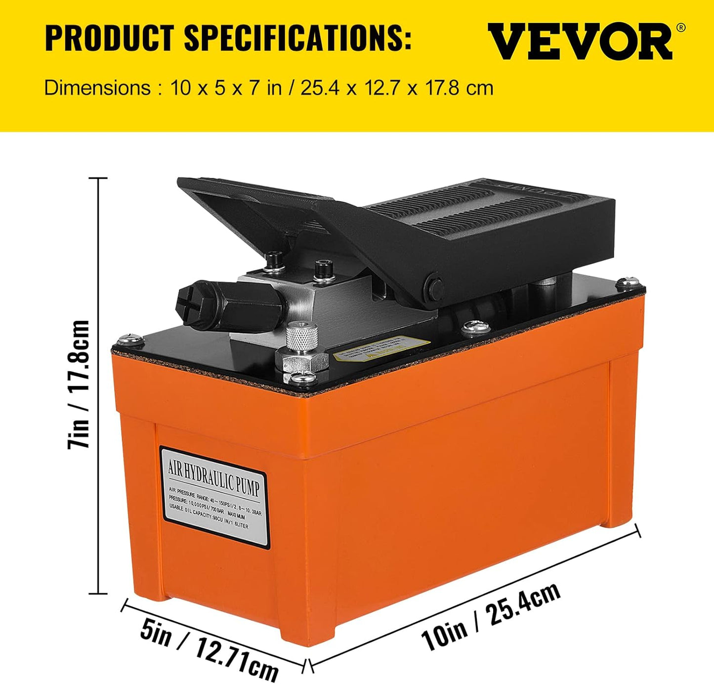 Mophorn Air Hydraulic Pump 10000 PSI NAP-002
