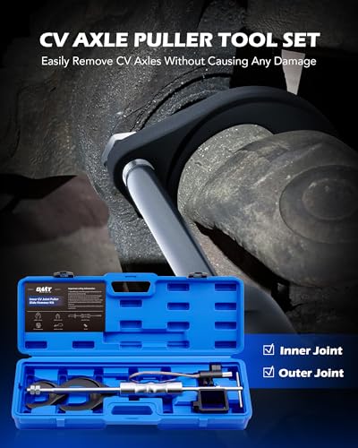 Orion Motor Tech CV Extractor de eje con martillo deslizante de 10 libras, 8 piezas de herramienta de extracción de juntas CV de alta resistencia con horquilla de junta CV de 63 mm y 48 mm,