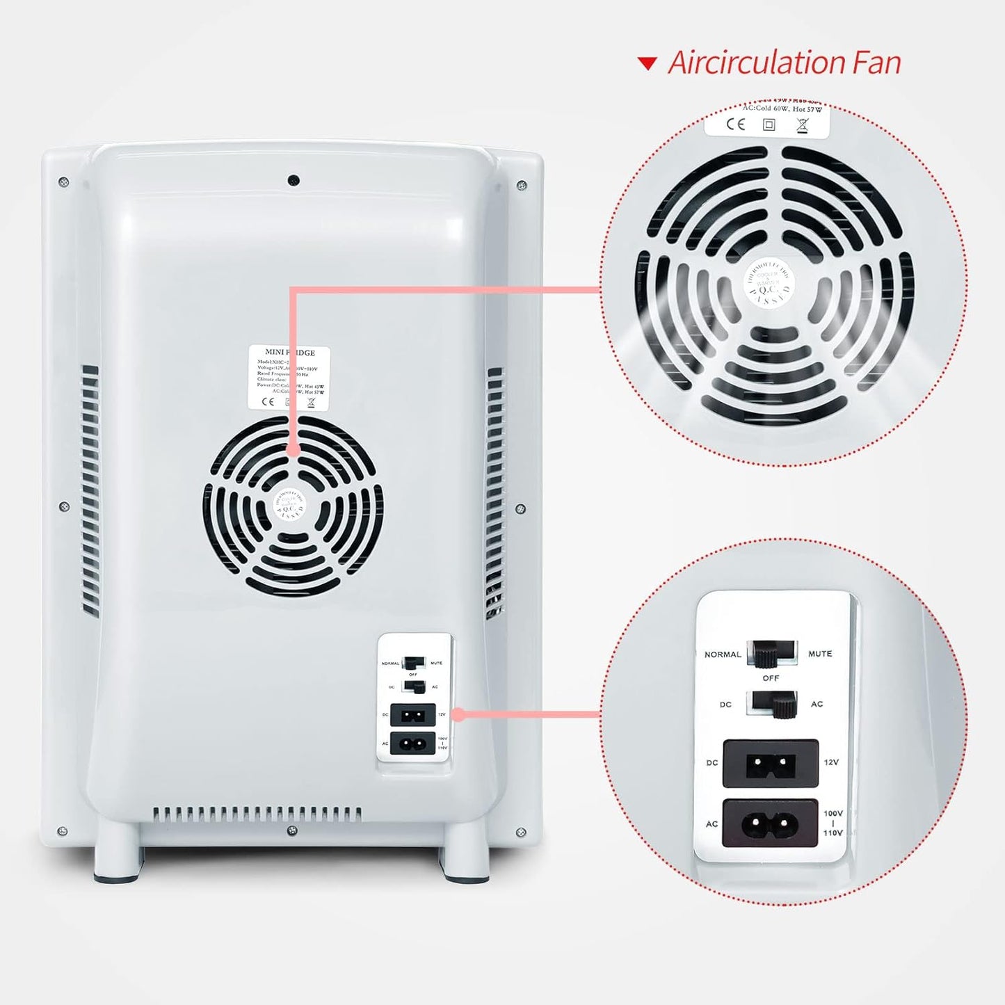 RYFT Incubadoras para incubar huevos, incubadora portátil de laboratorio científico de reptiles de 25 litros con calefacción y enfriamiento de 41.0 °F-140.0 °F, 12 V/110 V para reptiles pequeños (negro)