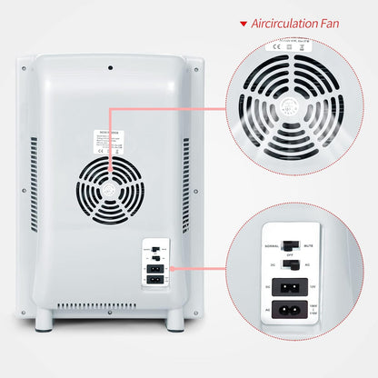 RYFT Incubadoras para incubar huevos, incubadora portátil de laboratorio científico de reptiles de 25 litros con calefacción y enfriamiento de 41.0 °F-140.0 °F, 12 V/110 V para reptiles pequeños (negro)