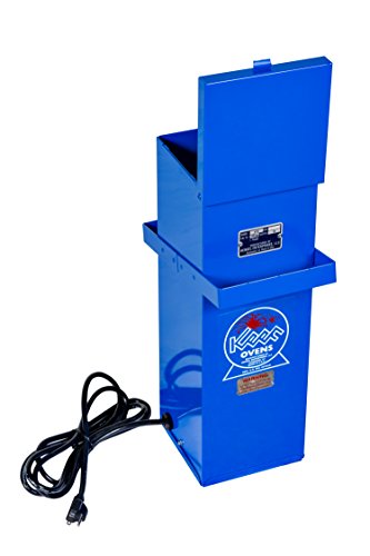 Keen Ovens® K-10 - Horno de varilla de soldadura portátil de alta resistencia con pestillo de tapa, fabricado en EE. UU., P/N 010113-10 libras de capacidad, doble voltaje, 120/240 V