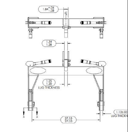 SpeeCo Adaptación del implemento del tractor de categoría 1 con enganche rápido de 3 puntos, envío gratis