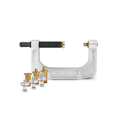 Tiger Tool Prensa de enchufe automotriz con marco en C hecha para camiones, automóviles y equipos ligeros. Prensa automotriz de bastidor C para uso con vehículos de clase 1 a 2. Prensa de enchufe ligera de marco C, 10206.