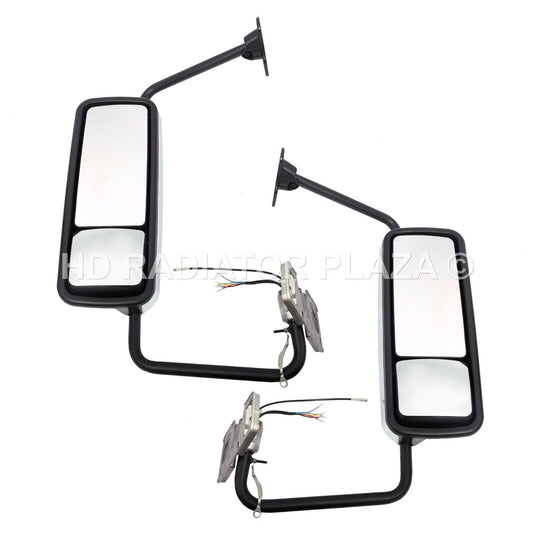 Chrome Mirror Left+Right Side Power Heated Set For 02-13 Columbia 01-10 Coronado