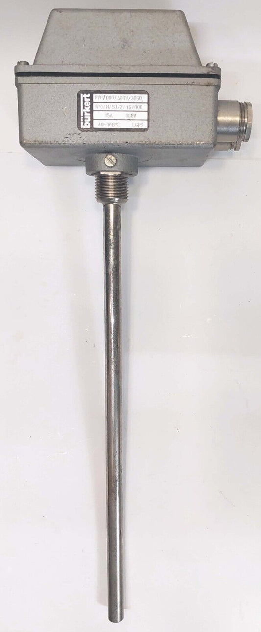 Burkert Temperature Switch TYP/080/A01V/3050 - OPO/H/S1/2/16/000 40-100º C 380V