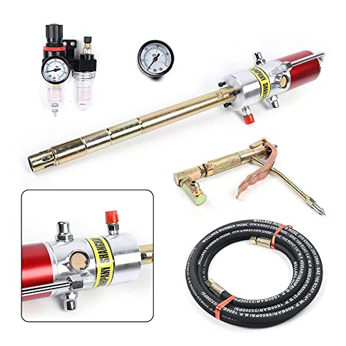 LYNICESHOP Bomba neumática de transferencia de aceite operada por aire, bomba de tambor resistente 1.378 in 30-40MPa, bomba de transferencia de aceite 50:1 Bomba de grasa de alta presión accionada por aire Tambor de bomba de transferencia de aceite