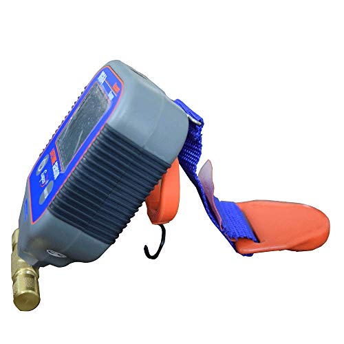 Supco VG64 calibre de vacío con pantalla digital, rango de 0 a 12 000 micrones, precisión de 10%, conexión para adaptador de campana macho de 0.25 pulgadas