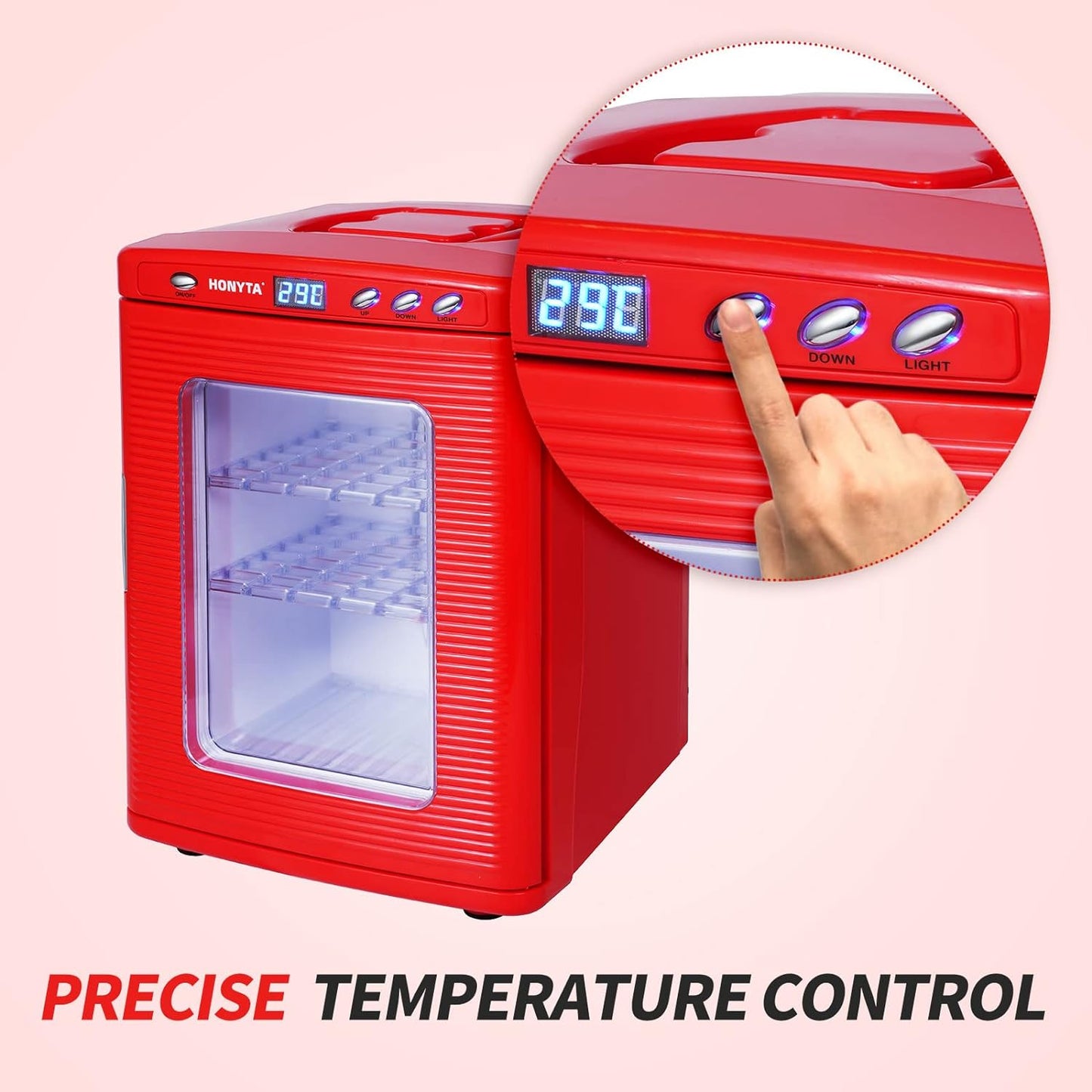 RYFT Incubadoras para incubar huevos, incubadora portátil de laboratorio científico de reptiles de 25 litros con calefacción y enfriamiento de 41.0 °F-140.0 °F, 12 V/110 V para reptiles pequeños (negro)