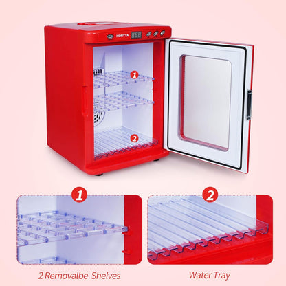 RYFT Incubadoras para incubar huevos, incubadora portátil de laboratorio científico de reptiles de 25 litros con calefacción y enfriamiento de 41.0 °F-140.0 °F, 12 V/110 V para reptiles pequeños (negro)