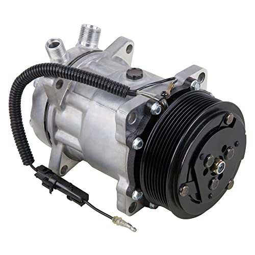 60-01642NA - Compresor de CA y embrague de 8 ranuras para Sanden SD7H13 SD7H15 4711 8026 7492 7890 con interruptor de embrague de 12 V