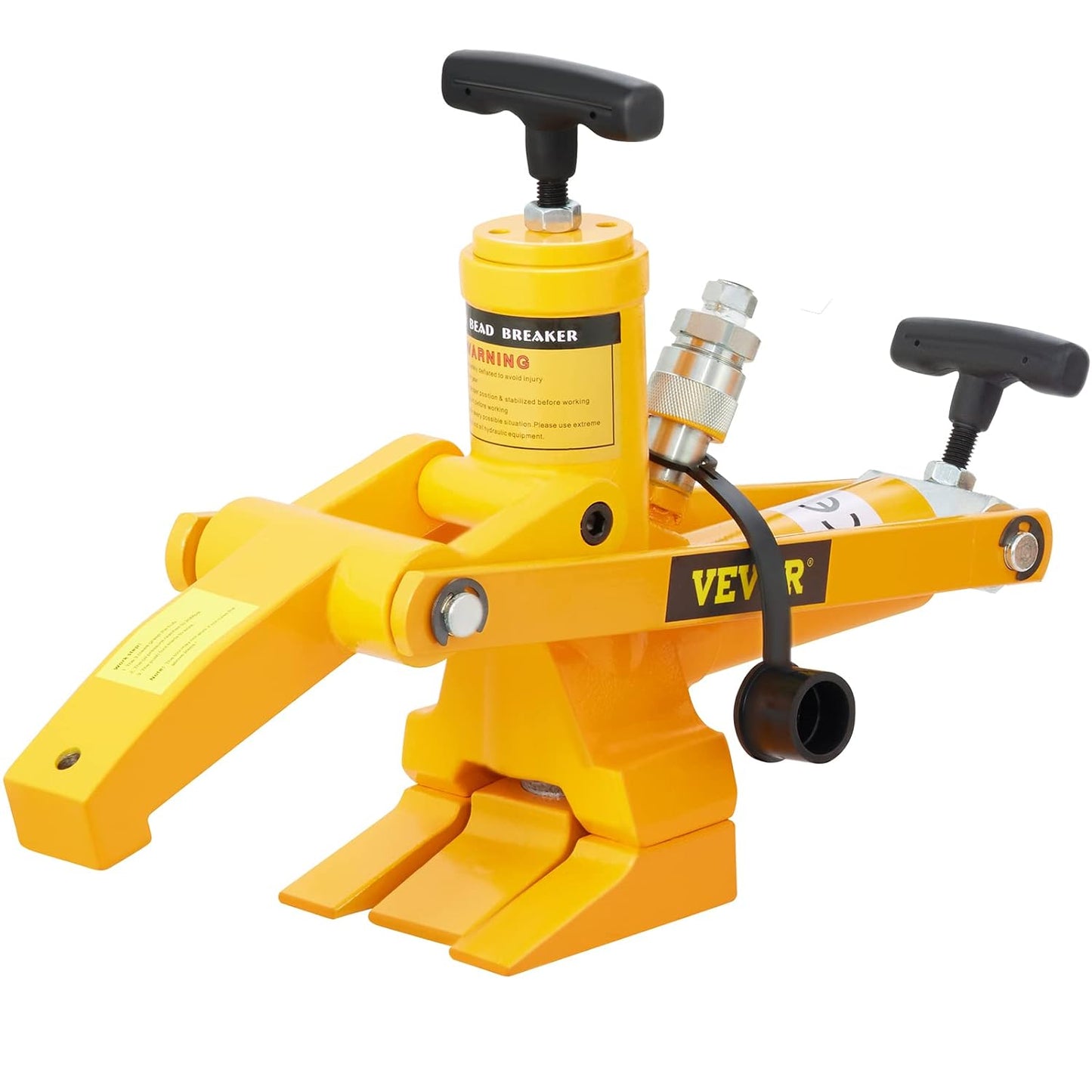 Mophorn, destalonador hidráulico de 10000 PSI para llanta de camión y tractor con bomba de pie de metal hidráulica y manguera de aire