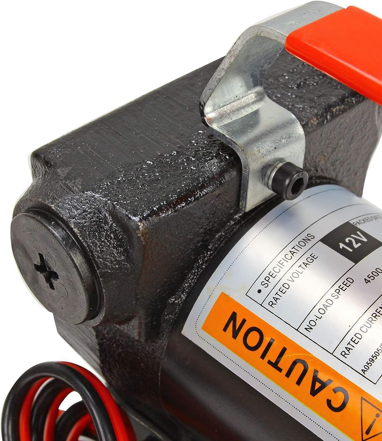 BLACKHORSE-RACING Bomba de transferencia de combustible eléctrica portátil de 12 V CC, aceite de queroseno diésel, motor de bomba de transferencia de combustible comercial