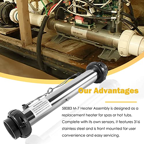 E-cowlboy 58083 M7 - Calentador de repuesto para sistemas de control Balboa BP, VS y EL2001 5.5 KW 220 V W/sensores 25-175-1010