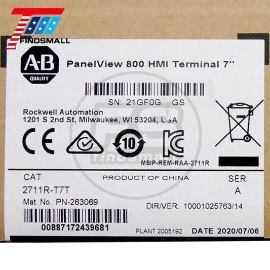 2023 Genuine Sealed PANELVIEW 2711R-T7T 800 7-INCH HMI TERMINAL 2711RT7T