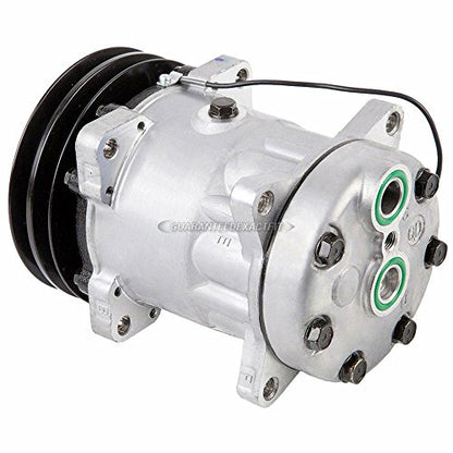 BuyAutoParts 60-02442NA - Compresor de CA y embrague de doble correa en V de 5.512 in, sustituye a Sanden SD7H15HD 7952 8088 5308 8040 8056 9571 12 V