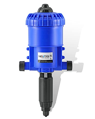 NEWTRY Inyector del fertilizante del 0.2-2% para la bomba dosificadora accionada por agua ajustable de la irrigación por goteo 3/4" NPT