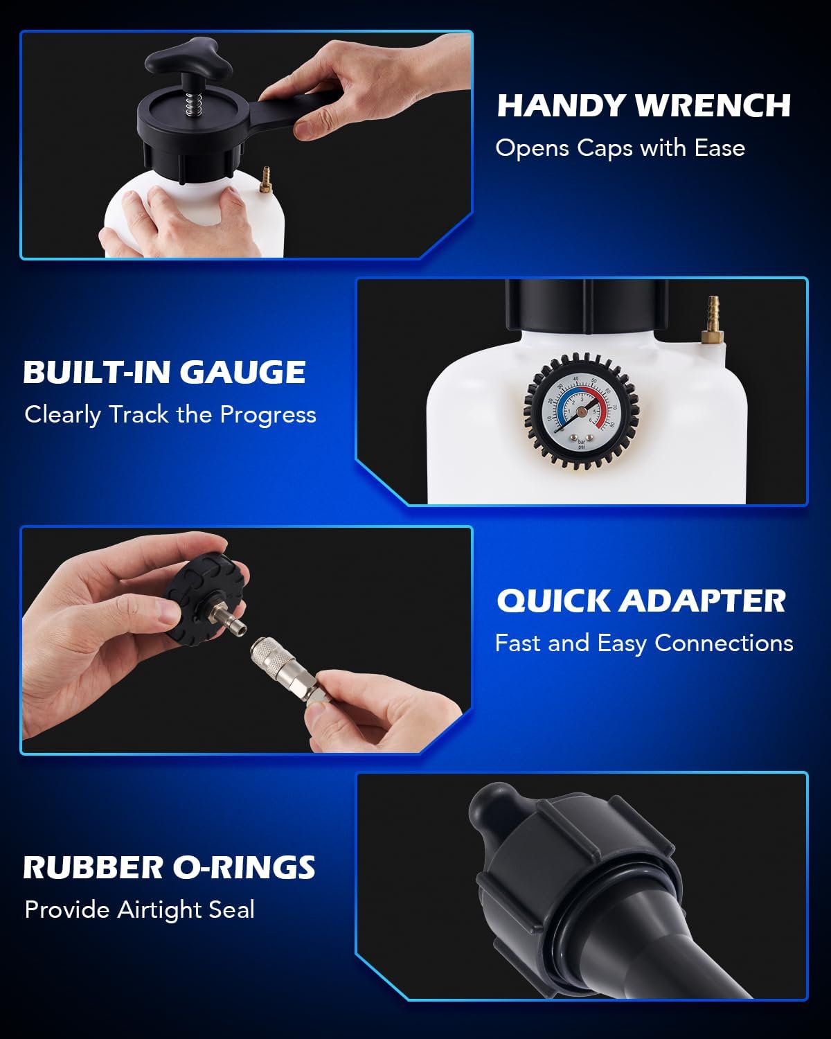 Orion Motor Tech Bomba de Líquido de Transmisión de 7.5 L, Kit de Recambio Manual ATF de 2 Galones, Bomba de Mano de Líquido de Transmisión, Bomba de Transferencia de Líquido de Transmisión