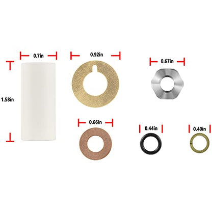 Yoursme AR2546 Kit de pistón de bomba para Annovi Reverberi 18 mm RK, RKA, RKV