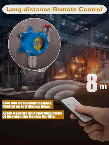EX LEL Detector de gas – Soporte industrial de pared para monitoreo continuo | A prueba de explosiones | Alarmas de sonido y luz | Salida de relé | 0-100% LEL