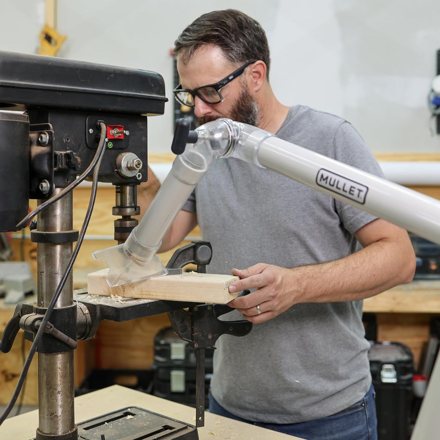 Mullet ThirdHand - Brazo de recogida de polvo (brazo de pluma + ciclón)