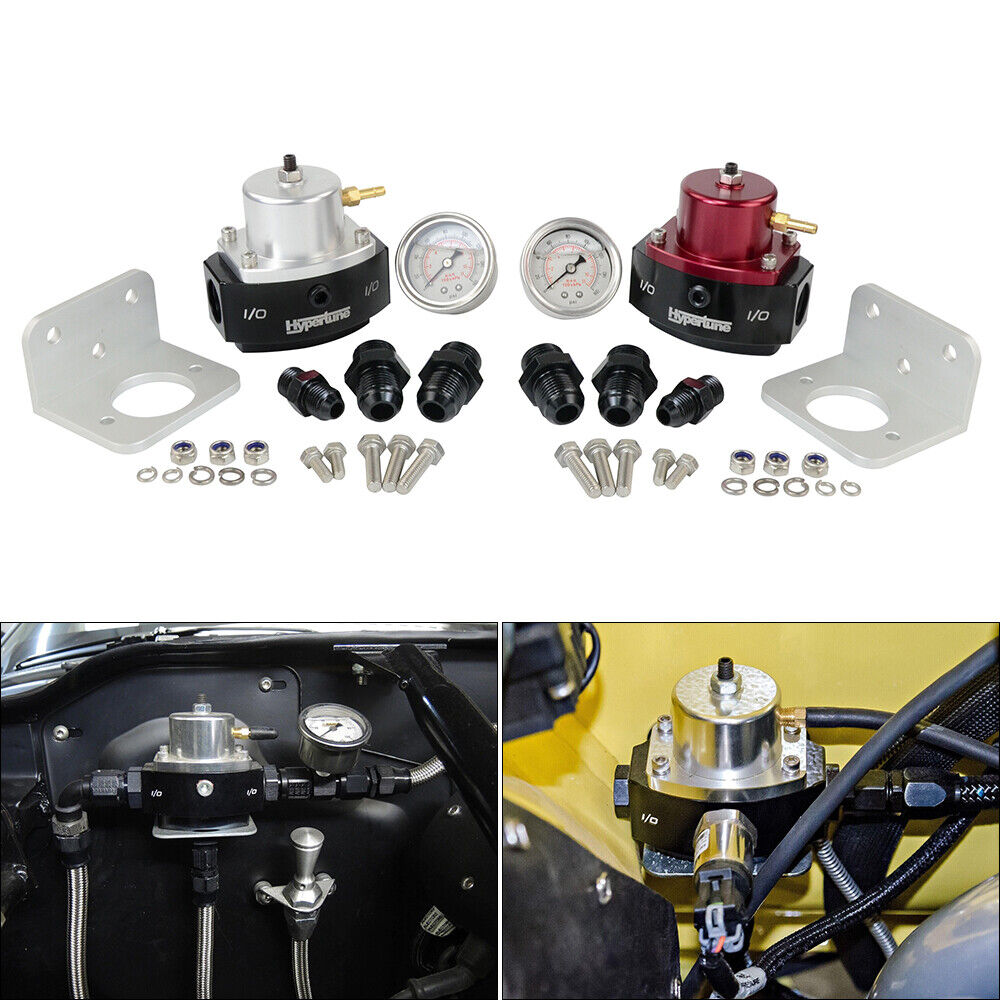 PQY Red 12-880 Return Fuel Pressure Regulator 6AN Boost Reference EFI TO CARB